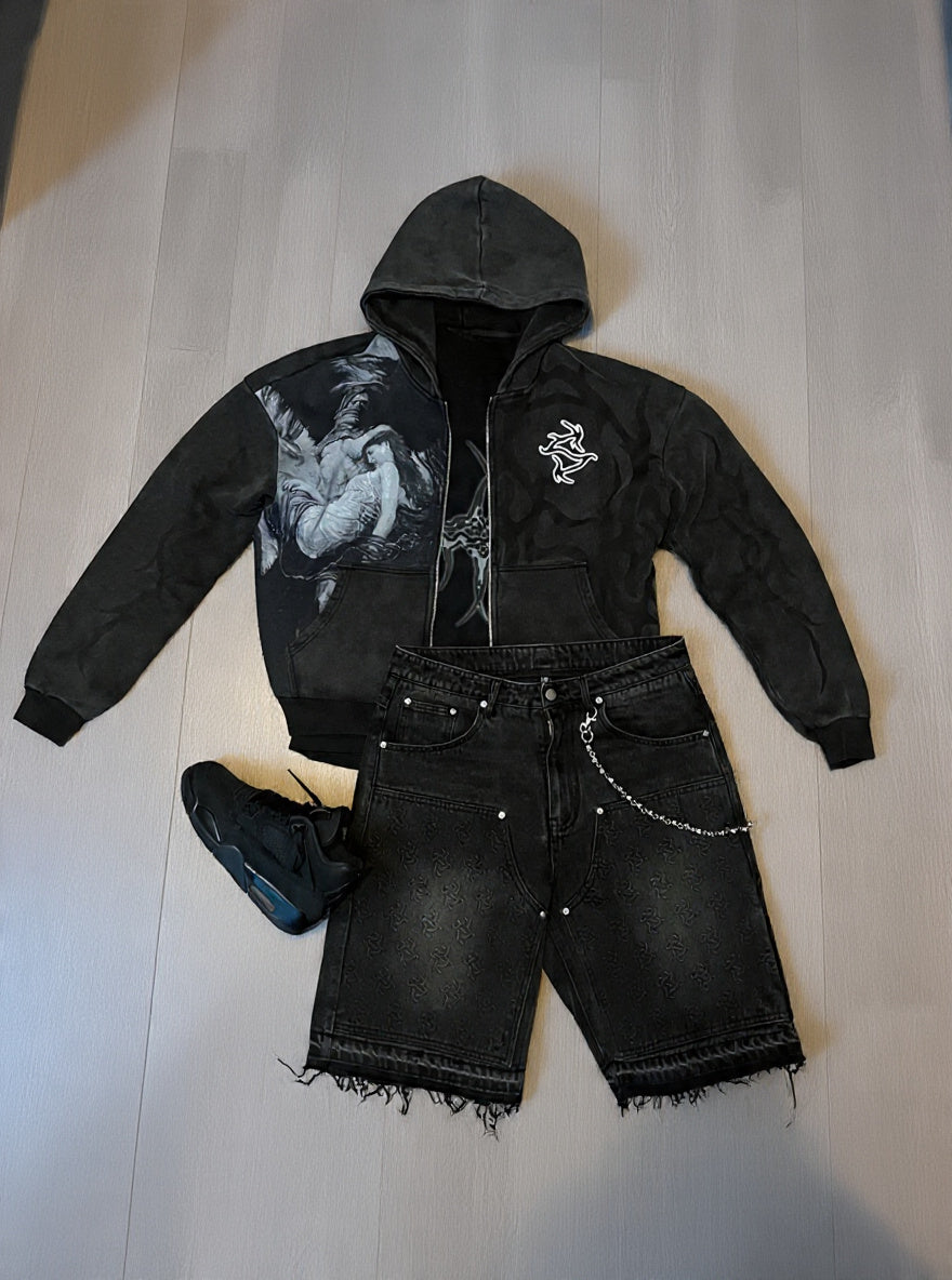 "Mural" Zip-Up