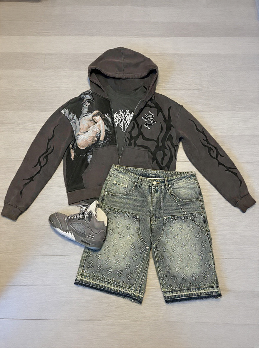 "Mural" Zip-Up